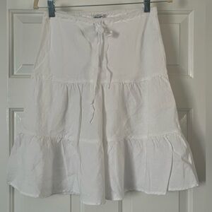 Nordstrom Allen Allen Linen Skirt, size S, white
